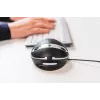 BakkerElkhuizen Oyster Wired pelė, ambidekstrinė, vertikalaus dizaino, lazerinė, USB-A, 1200 DPI, juoda, sidabrinė