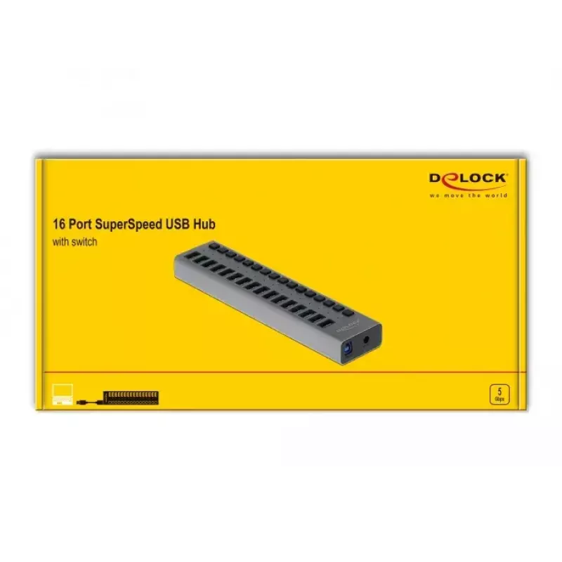 USB šakotuvas DeLOCK 63739