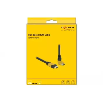 HDMI kabelis DeLOCK 86989 2m HDMI Type A standartinis juodas geltonas