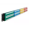 DeLOCK 19 colių skydinė plokštė 48 prievadai Cat.5e 2U spalvota RJ-45