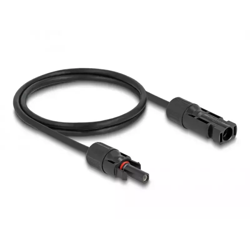 Laidas DeLOCK DL4 Solar Cable 4 mm² vyriškas į moterišką 1 m juodas