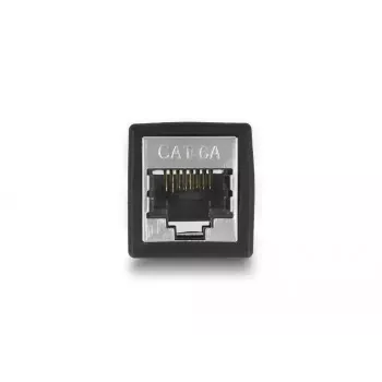 DeLOCK adapteris RJ45 lizdas į RJ45 lizdą Cat.6A juodas