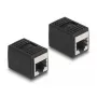 DeLOCK adapteris RJ45 lizdas į RJ45 lizdą Cat.6A juodas