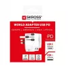 Skross Pro Light USB AC30PD World – baltas kelioninis adapteris