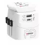 Skross Pro Light USB AC30PD World – baltas kelioninis adapteris