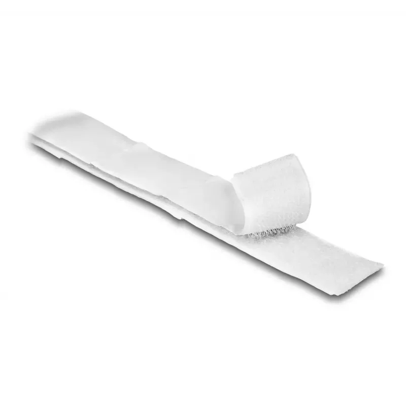 DeLOCK lipni juosta su kabliukais ir kilpelėmis, 5 m x 20 mm, balta