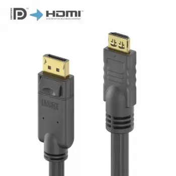 PureLink PI5110-100 vaizdo kabelio adapteris 10 m DisplayPort HDMI juoda