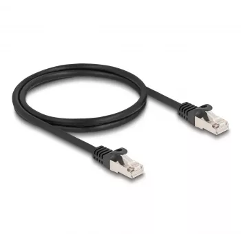 DeLOCK RJ50 kabelis, vyriškas RJ50 į vyrišką RJ50, S/FTP, 1 m, juodas