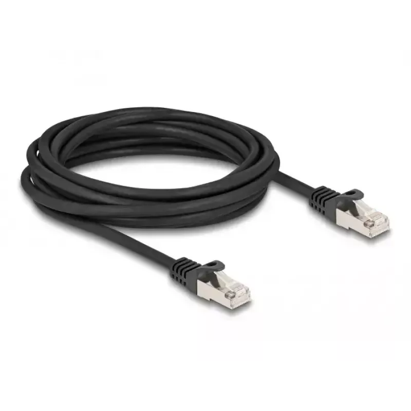 DeLOCK RJ50 laidas (vyriškas–vyriškas) S/FTP 5 m juodas