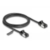 DeLOCK RJ45 kabelis kištukas–kištukas Cat.8.1 1m juodas