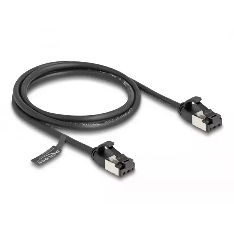 DeLOCK RJ45 kabelis kištukas–kištukas Cat.8.1 1m juodas