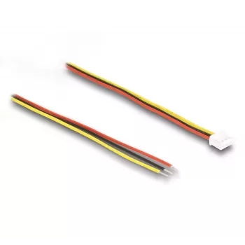 DeLOCK jungiamasis kabelis 3 kontaktų kamerų moduliams V8 10 cm juoda raudona geltona