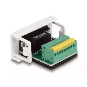 DeLOCK Easy 45 modulis D-Sub 9 pin kištukas į gnybtų bloką 22,5 x 45 mm