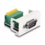 DeLOCK Easy 45 modulis D-Sub 9 pin kištukas į gnybtų bloką 22,5 x 45 mm