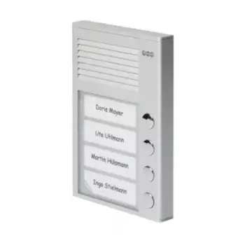 Auerswald TFS Dialog 214 Aliuminis Laidinis Vartų Domofonas IP22 Montuojamas Ant Sienos 104x16x153mm