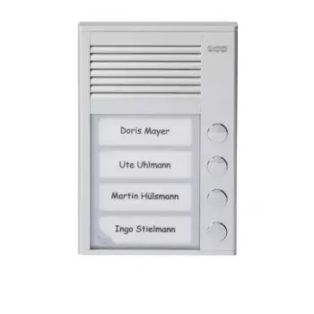 Auerswald TFS Dialog 214 Aliuminis Laidinis Vartų Domofonas IP22 Montuojamas Ant Sienos 104x16x153mm