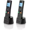 DECT belaidis telefonas Motorola DOT202 Twin su dviem rageliais, juodas