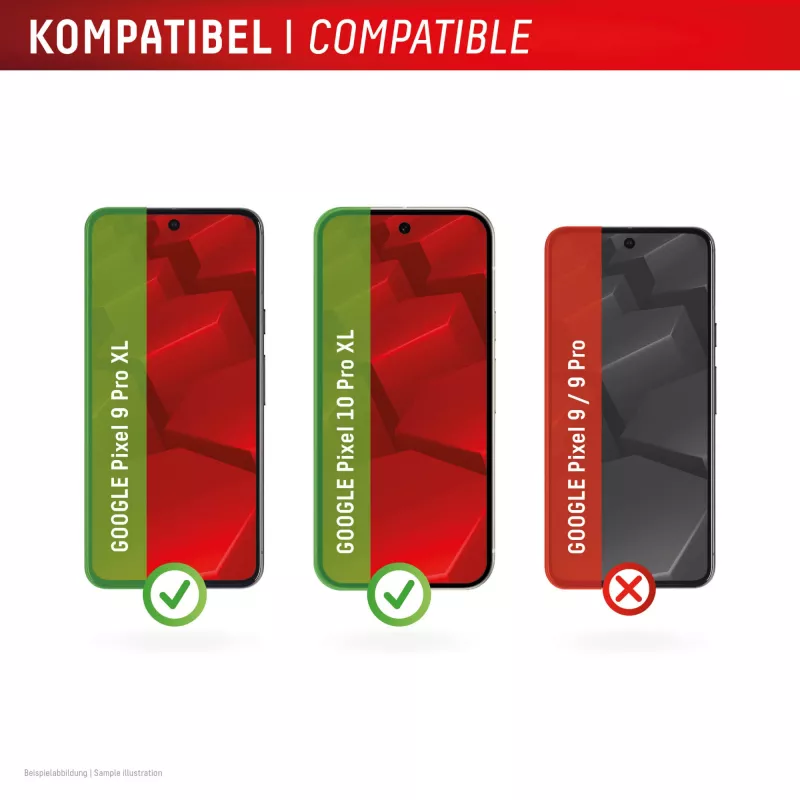 Displex Screen Protector (10H), skirtas Google Pixel 9 Pro XL, Pixel 10 Pro XL, Eco montavimo rėmelis, atsparus įbrėžimams