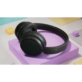 Ausinės Philips TAH5209BK/97 (5000 serija) – Belaidės ausinės ant galvos, 20–20000 Hz, 10 m diapazonas, 223 g, juodos