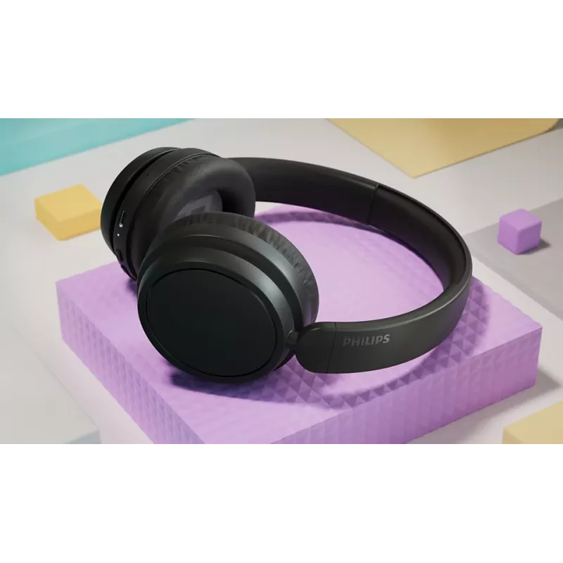 Ausinės Philips TAH5209BK/97 (5000 serija) – Belaidės ausinės ant galvos, 20–20000 Hz, 10 m diapazonas, 223 g, juodos