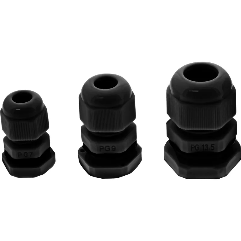 InLine kabelio įvadas nylon IP68 3.5 - 6 mm juodas 10 vnt., Neoprenas, Nailonas, Juoda, 43 g, 80 mm, 120 mm, 25 mm