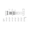 InLine kabelio įvadas nailoninis IP68 3,5–6 mm pilkas 10 vnt.