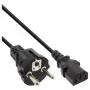 InLine maitinimo laidas, CEE 7/7 tiesus / 3 kontaktų IEC C13 kištukas, juodas, 5 m