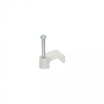 Kabelio laikiklis kvadratinis InLine 44020 8mm baltas 100vnt pakuotė