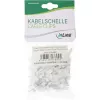 InLine 100 vnt. Kvadratinis kabelio laikiklis 10 mm baltas