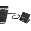 Manhattan USB-A Smart/SIM kortelių skaitytuvas, 480 Mbps (USB 2.0), stalinis vertikalus, trinties tipo, 86 cm laidas, juodas, 3 metų garantija