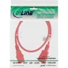InLine šaltojo įrenginio prailginimo laidas, C13 / C14, raudonas, 0,5 m