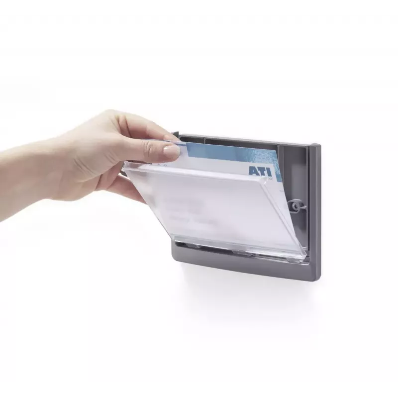 Ženklų laikiklis Durable 486637 A5 plastikinis grafitas