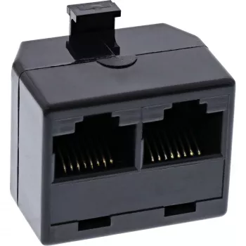InLine ISDN skirstomasis stovas 1x RJ45 M / 2x RJ45 F be galinio rezistoriaus