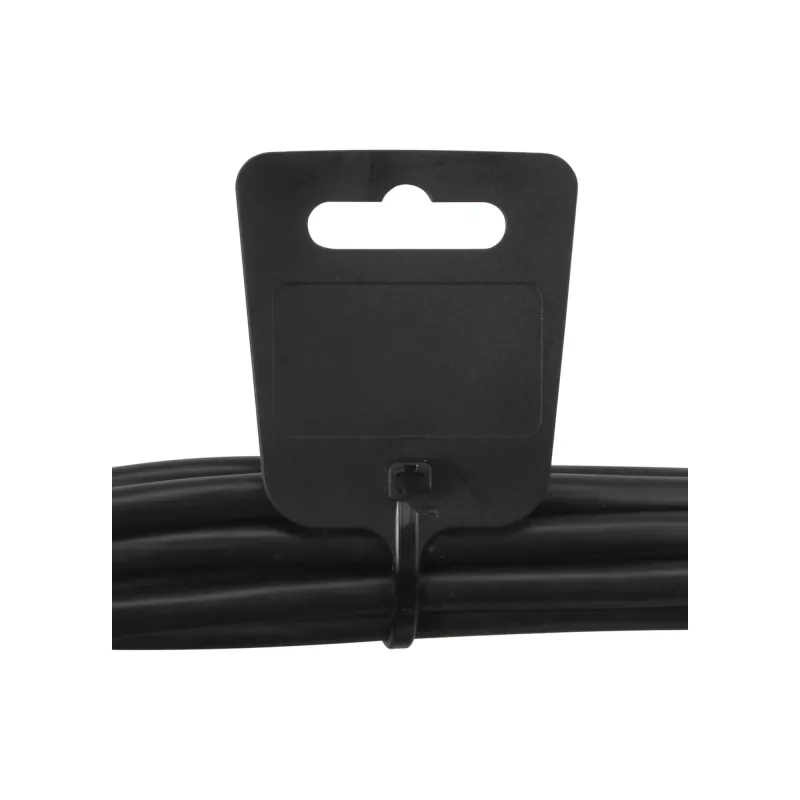 Kabelių žymėjimo raiščiai InLine 200 mm x 5 mm, nailonas, Eurohole, juodi, 100 vnt.
