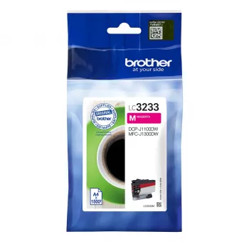 Brother LC3233M rašalo kasetė 1 vnt. Originali Standartinė Išeiga Purpurinė