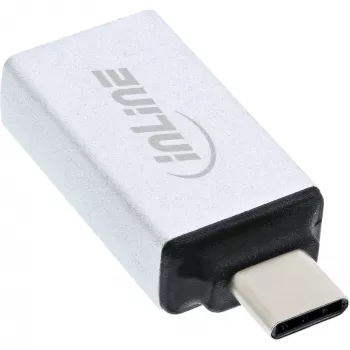 InLine USB 3.2 Gen.2 adapteris, USB-C kištukas į USB-A lizdą, sidabrinis