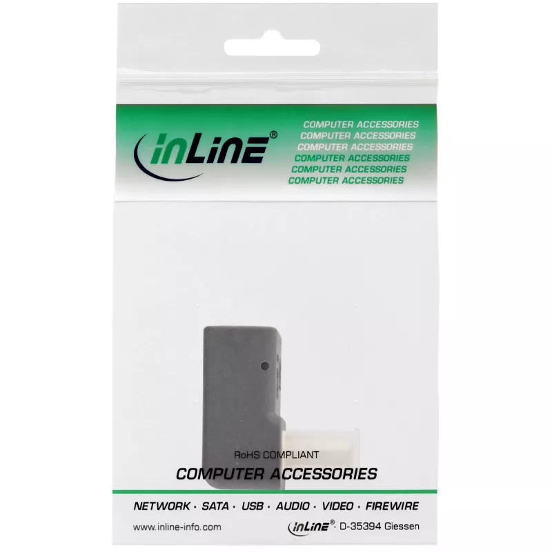 InLine DisplayPort adapteris, DisplayPort kištukas / lizdas, žemyn nukreiptas