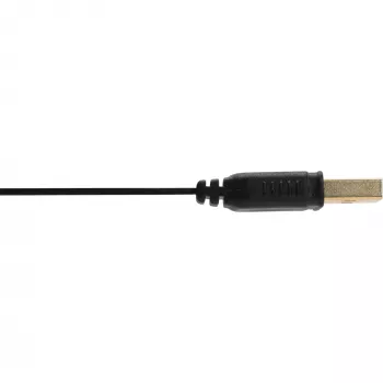 InLine USB 2.0 plokščias ilginimo kabelis, A tipo kištukas / lizdas, auksuoti kontaktai, juodas, 0,5 m