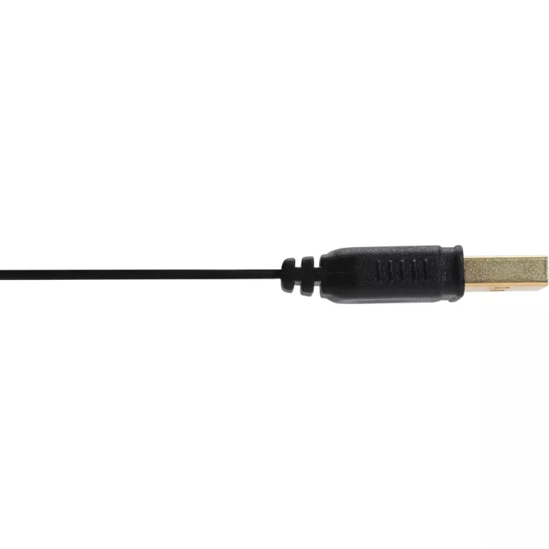 InLine USB 2.0 plokščias ilginimo kabelis, A tipo kištukas / lizdas, auksuoti kontaktai, juodas, 0,5 m