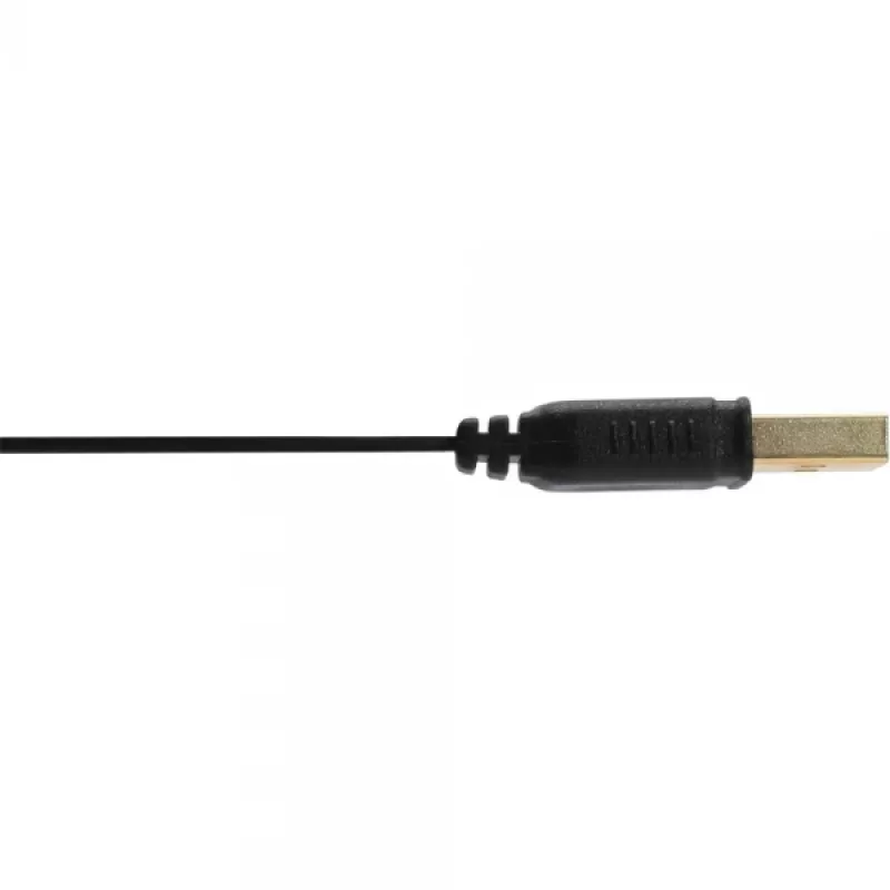 InLine USB 2.0 plokščias laidas USB A tipas (vyriškas) / Mini-B 5 kontaktų (vyriškas) juodas/auksinis 5 m