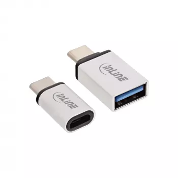 USB-C adapterių rinkinys InLine 35809 USB-C (M) į Micro-USB (F) ir USB 3.0 A (F)
