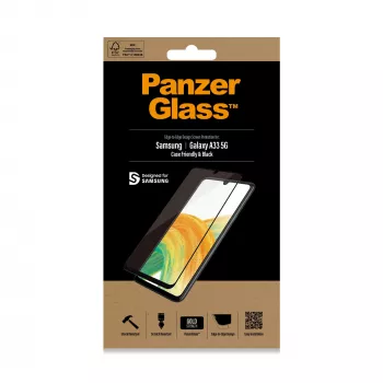 Apsauginis stiklas PanzerGlass Samsung Galaxy A33 5G Atsparus įbrėžimams ir smūgiams