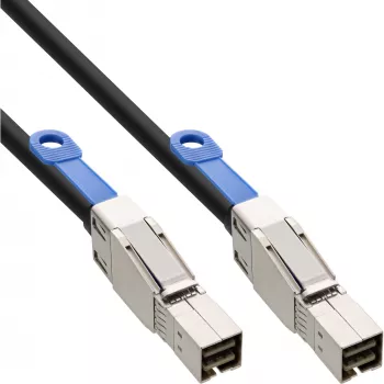InLine išorinis Mini SAS HD kabelis SFF-8644 į SFF-8644 12Gb/s 0,5m