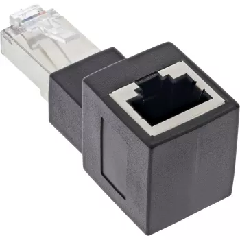 InLine 69991A adapteris patch laidai Cat.6A, RJ45 kištukas / lizdas, lenktas 90° į viršų
