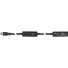 InLine USB3.2 Gen.1 aktyvus kartotuvinis kabelis Type A kištukas / lizdas, juodas, 10 m