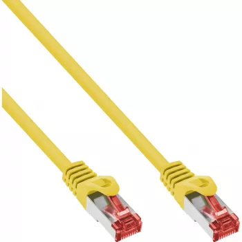 InLine Patch Laidas S/FTP PiMF Cat.6 250MHz varis halogeno neturintis geltonas 0,3m