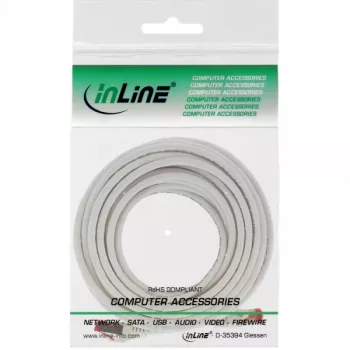InLine Patch Laidas S/FTP PiMF Cat.6 250MHz varis halogeninis laisvas baltas 7,5m