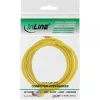 InLine Patch Laidas S/FTP PiMF Cat.6 250MHz varinis halogeno neturintis geltonas 1m