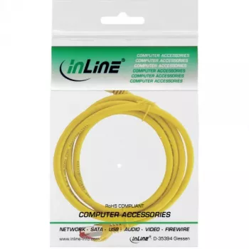 InLine Patch Laidas S/FTP PiMF Cat.6 250MHz varinis halogeno neturintis geltonas 1m