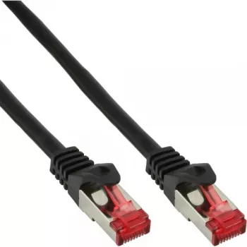 InLine Patch Laidas S/FTP PiMF Cat.6 250MHz varis halogen-free juodas 2m